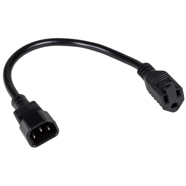 Main product image for IEC Male to Edison Style Female Power Cord Adap 110-120